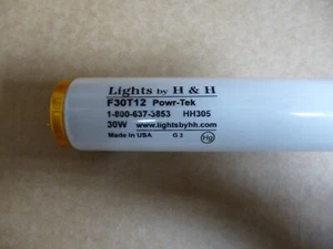 5 Pack of H&H F30T12 Powr-Tek 5000K BiPin 3' Long Life Bright Daylight Lamps - Picture 1 of 2