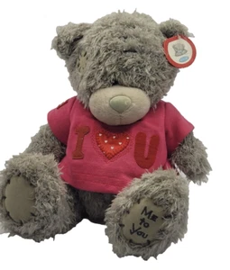 ME TO YOU I LOVE YOU BLUE NOSE TEDDY BEAR CUDDLY 8"PLUSH SOFT TOY + TAGS - Picture 1 of 23