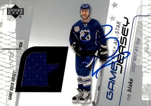 Rob Blake - Signed 2002-03 Upper Deck All-Star Game Jersey Card #AS-RB - Picture 1 of 2