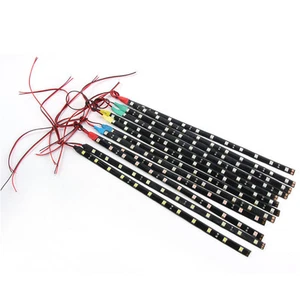 2PC 12 LEDs 30cm 5050 SMD LED Strip Light Flexible 12V Car Decor Waterproof DIY - Picture 1 of 14
