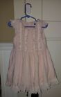 Janie & Jack Pink Solid Ruffle  Lined Dress Size 4