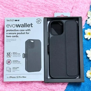 For (iPhone 12 Pro Max) Official Genuine Original Tech21 Folio Case Wallet Cover - Picture 1 of 13