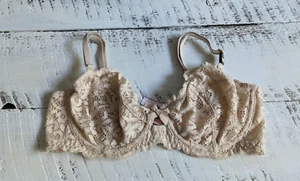 Reggiseno Demi Victoria’s Secret Taglia 34C Marzapane Beige Body di Victoria Sfoderato Pizzo - Foto 1 di 7