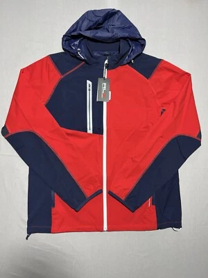 Chaqueta de golf Ralph Lauren RLX $228 NUEVA CON ETIQUETAS L roja blanca azul Foto 1 de 4