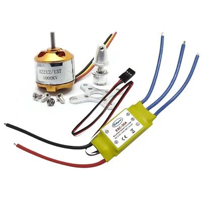 XXD A2212 1000KV Brushless Motor + 30A ESC for Multirotor 450 X525 Quadcopter - Image 1 of 4