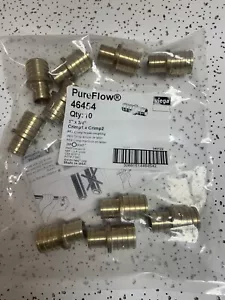 Viega Pureflow 46454 Crimp PEX Crimp Couplings-Pack of 10-NEW - Picture 1 of 3