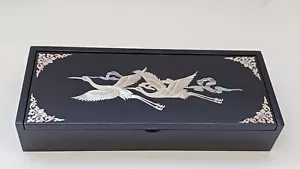 Korean traditional design najeon lacquer jewelry box Pencil case card case - Picture 1 of 9