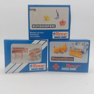 Roco H0 1/87 LKW Zubehör 1775 1777 1778 Streuautomat Schneepflug Kranzubehör - Bild 1 von 4