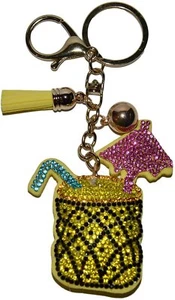 Tiki Getränk Schlüsselanhänger für Frauen Bling Geldbörse Charms GIRLS Rucksack Schlüsselanhänger - Bild 1 von 3