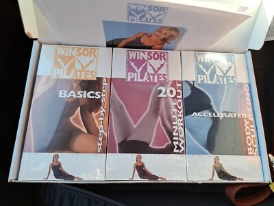 Windsor Pilates Basics Step-by-Step, Accelerated, 20-Minute Workout VHS lot of 3 - Image 1 of 2