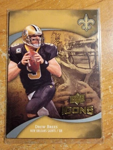 2009 Upper Deck Icons #40 Drew Brees SAINTS HOFer - Picture 1 of 1
