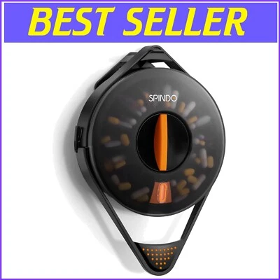 Organizador compacto de dispensador de pílulas semanais para acesso seguro e fácil a medicamentos - Imagem 1 de 4