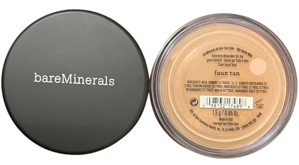 Color facial completo BareMinerals 1,5 g / 0,05 oz - bronceado sintético RARO Foto 1 de 1