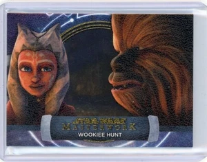 2024 Topps Star Wars Masterwork "Wookie Hunt" Ahsoka Chewbacca Canvas 23/25 - Picture 1 of 2