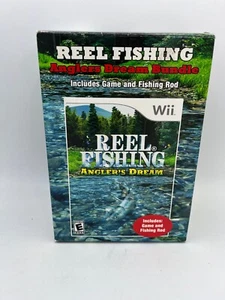 Reel Fishing: Angler's Dream Bundle, Game & Fishing Rod Nintendo Wii RARO - Imagen 1 de 8