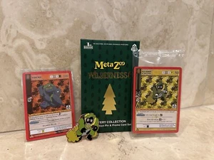 MetaZoo Wilderness 1st Edition Mad Gasser of Mattoon Pin And 2 Promos - Picture 1 of 4