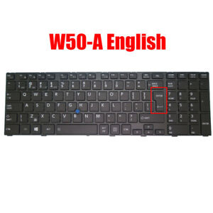 US Keyboard For Toshiba Tecra W50-A W50-A-102 W50-A-115 W50-A-10J Non-Backlit