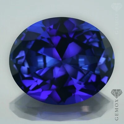 Blue Sapphire Oval Cut Loose Gemstone Royal Blue Corundum LabGrown Faceted Stone - Image 1 of 4