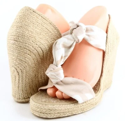 $395 STELLA McCARTNEY TESS GOMMA WOG70 Diseñador Alpargata Cuñas 9,5 EUR 40 Foto 1 de 4