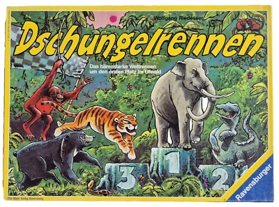 Dschungelrennen Ravensburger 1989 Brettspiel Gesellschaftsspiel Zustand Gut RAR - Bild 1 von 4