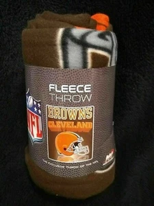 Cleveland Browns Grid Iron Series Fleecedecke Überwurf NEU - Bild 1 von 1