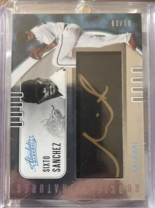 2021 Absolute Sixto Sanchez /10 Gold Ink Auto - Bild 1 von 2