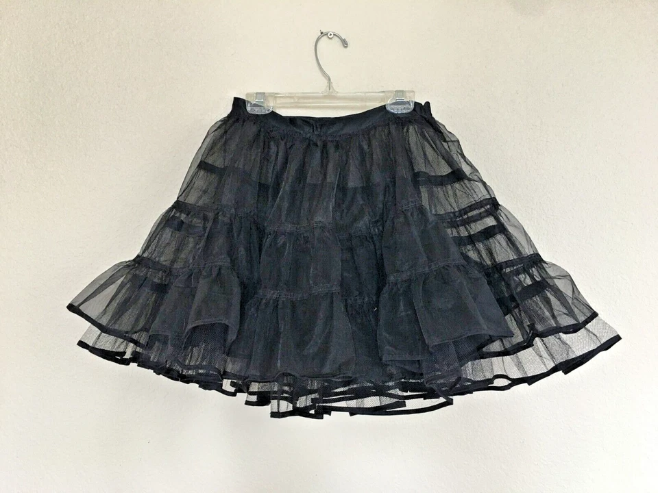 Lot of 2 available. Women/Girls Dance Petticoat Black Crimoline Underskirt - Image 1 of 1