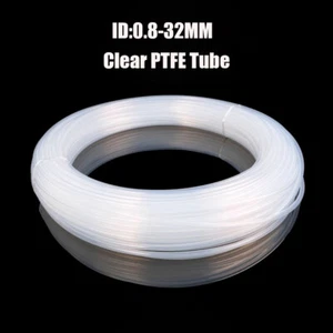 Transparent Polytetrafluoroethylene Pipe PTFE Hose Water Pipe ID0.5/0.6/0.8-12mm - Picture 1 of 68