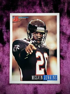 Melvin Jenkins 1993 Bowman #199 MINT Falcons Legends Jersey Cincinnati Bearcats - Bild 1 von 2