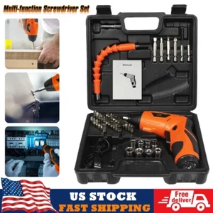 Electric Cordless Rechargeable Screwdriver Mini Power Screw Driver Tool Bits A++ - Picture 1 of 10