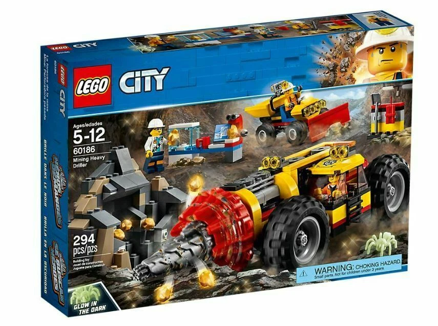 60186 MINING HEAVY DRILLER lego set LEGOS city town NEW miners tractor DRILL - Image 1 of 1
