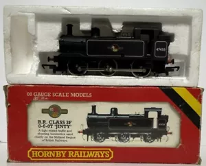 Hornby R058 Clase 3F Jinty 0-6-0T 47458 en BR Negro con cresta tardía - Imagen 1 de 10