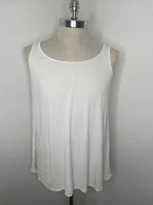 Eileen Fisher Sz M Silk Tank Top Womens Grey Top Shirt Sleeveless - Picture 1 of 6
