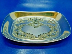 The Wilton Co. Armetale Brot Tablett Schale Tauben & Herz USA 9,5" x 6,5" - Bild 1 von 6