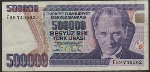 TURKEY # 6-1465 # OLD BANKNOTE # 500.000 L # - Picture 1 of 2