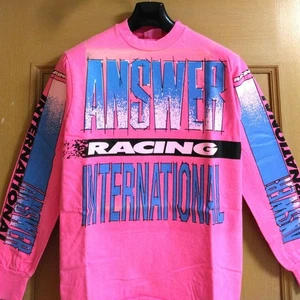 Vintage 80s Moto Cross ANSWER Racing Long Sleeve T-Shirt USA Made S - Picture 1 of 12