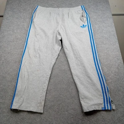 Pantalones deportivos Adidas para hombre 2XL grises 3 rayas trébol atléticos* Foto 1 de 4