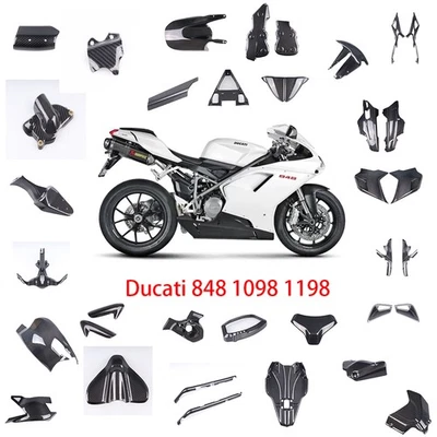FU 100% Real 3K Twill Carbon Fiber Pieces for Ducati 848 1098 1198 - Image 1 of 4