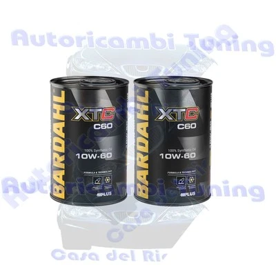 Huile Moteur Auto Bardahl Bardhal XTC C60 10W60 Sport Performance 2 Litres - Photo 1/4