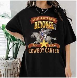 eyonce Cowboy Carter Album Shirt Music Tour 2025 T-Shirt For Fan Beyonce Tshirt - Picture 1 of 3