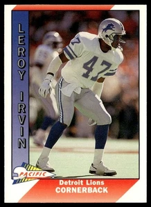 1991 Pacific LeRoy Irvin Detroit Lions #138 - Picture 1 of 2