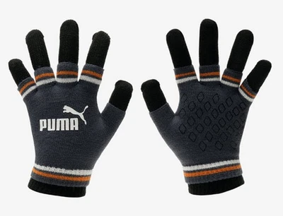 PUMA Unisex CAT Manga Dedo 4 Guantes Tejidos Gris Polar Correr Gimnasio Guante 04180109 Foto 1 de 4