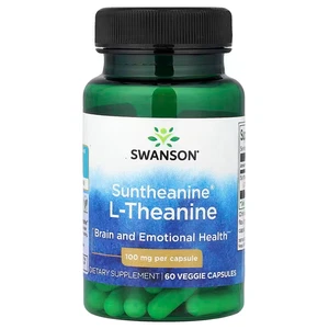 Suntheanin L-Theanin 100mg 60 Veggie Kapseln | Stress & Entspannung Unterstützung - Bild 1 von 2