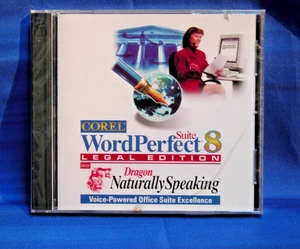 Corel Word Perfect Suite 8 with Dragon Naturally Speaking (PC) New sealed legal - Picture 1 of 2