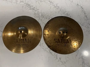 Sabian AA 13" Fusion Hi Hat Cymbals Vintage - Picture 1 of 8