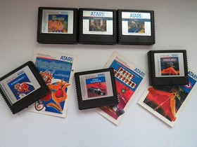 ATARI 5200 Video Games - LOT of 6 Games & 3 Manuals Vanguard Qix Pole Position
