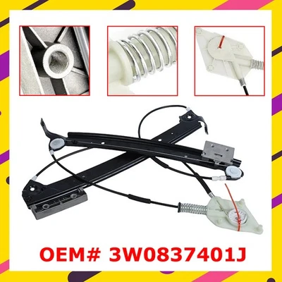 Fits 03-07 Bentley Continental GT Coupe LH Front Left Side Door Window Regulator Foto 1 de 4