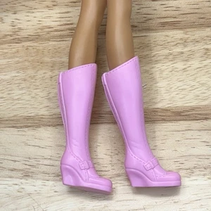Barbie Modelo Fashionista Muñeca Luz Burbuja Goma Rosa Hasta la Rodilla Go-Go Botas Zapatos - Imagen 1 de 7