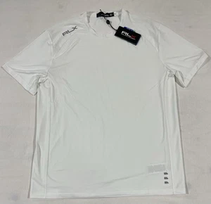 Camiseta de golf RLX Ralph Lauren para hombre mediana blanca rendimiento tela absorbente nueva con etiquetas - Imagen 1 de 10