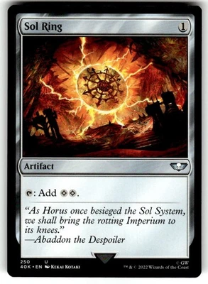 Sol Ring (250) Universes Beyond: Warhammer 40000 Regular MTG NM - Image 1 of 2